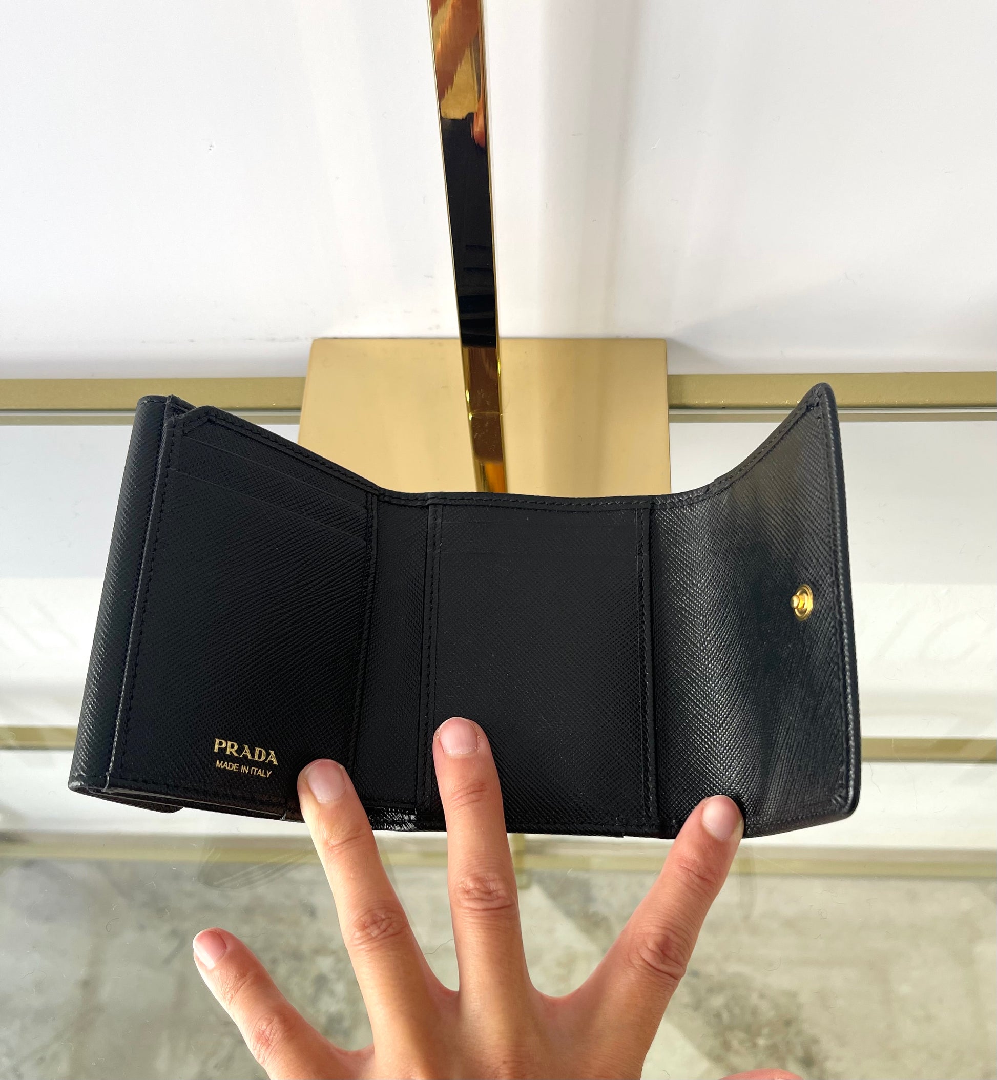 Portafoglio in Saffiano Prada