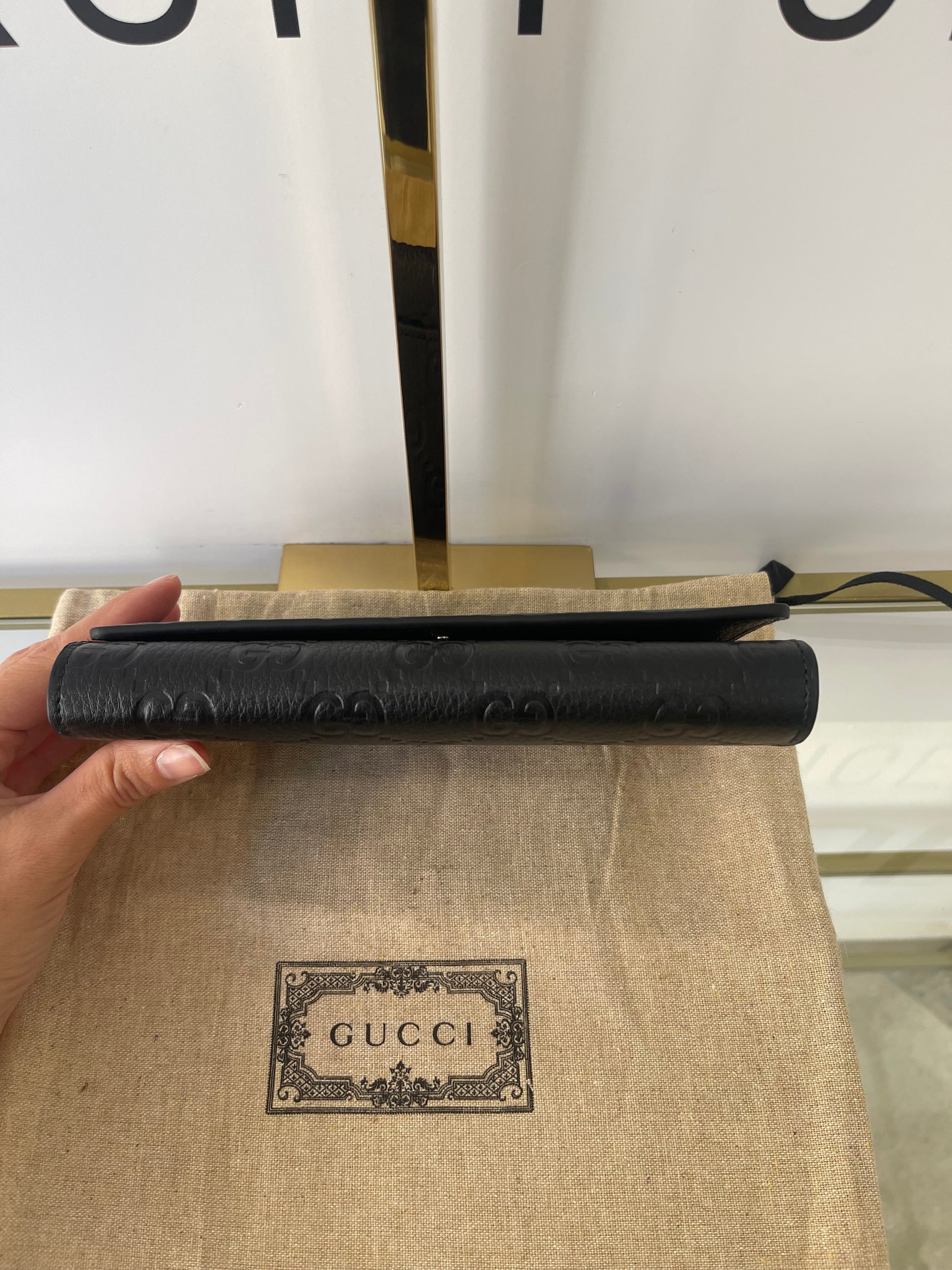 Portafoglio Continental GG Emblem Gucci