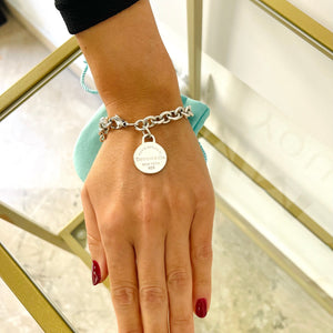Bracciale a maglie ciondolo round Tiffany
