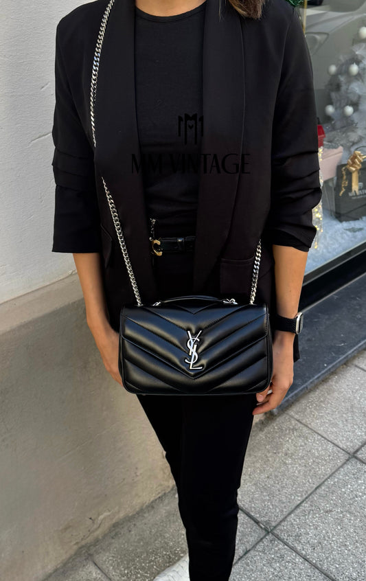 Borsa LouLou Small Hw argento Saint Laurent