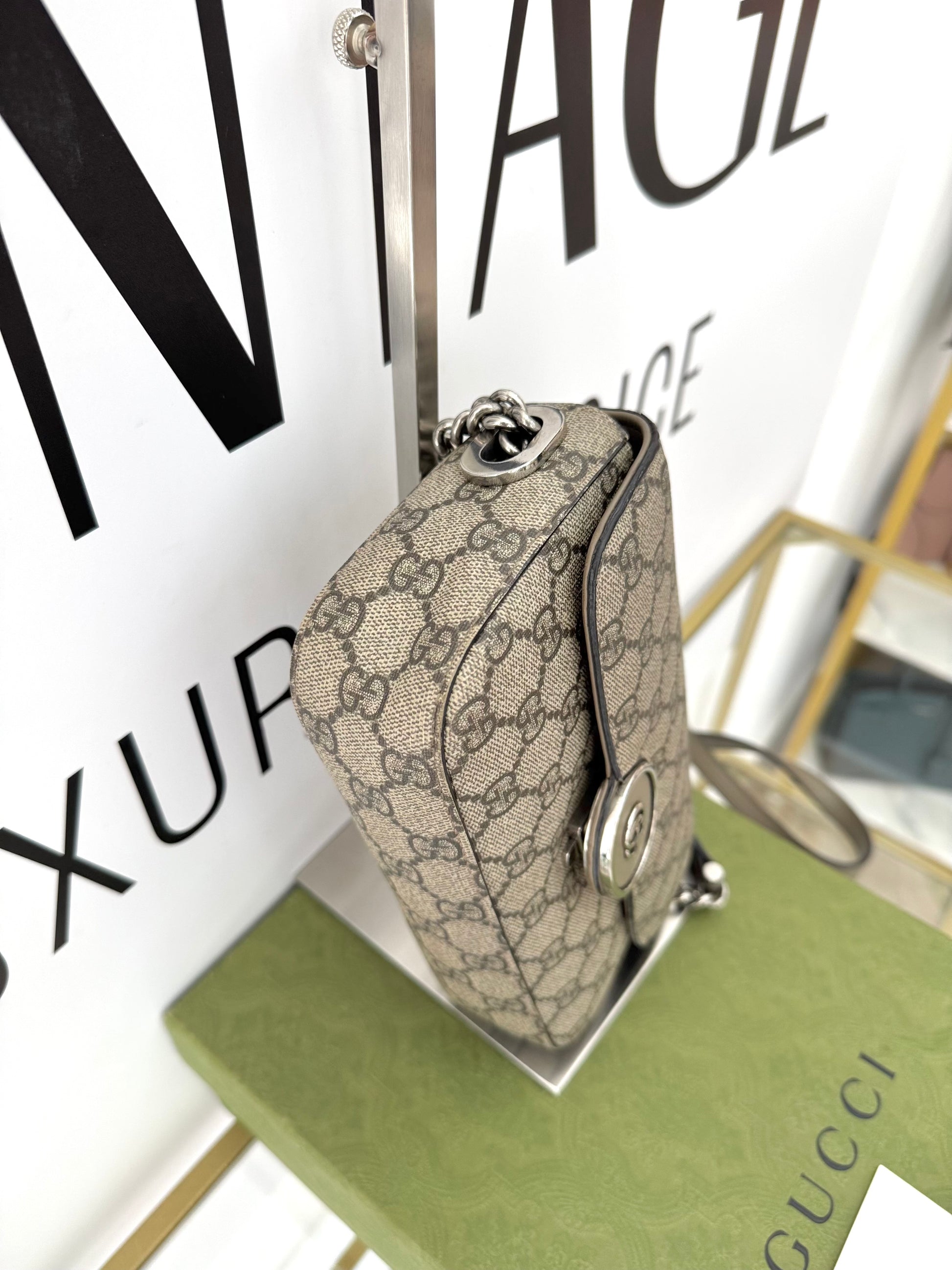 Borsa Petite GG Supreme Gucci