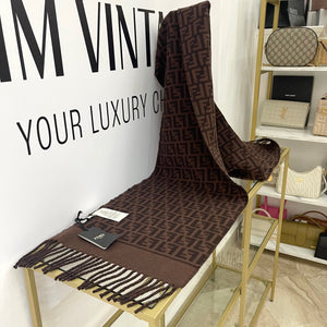 Sciarpa con motivo FF Jacquard Fendi