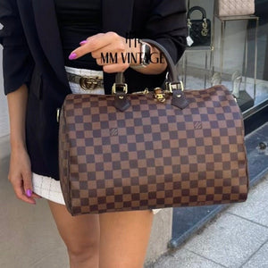 Borsa Speedy Bandoulière 35 Damier Ébène Louis Vuitton