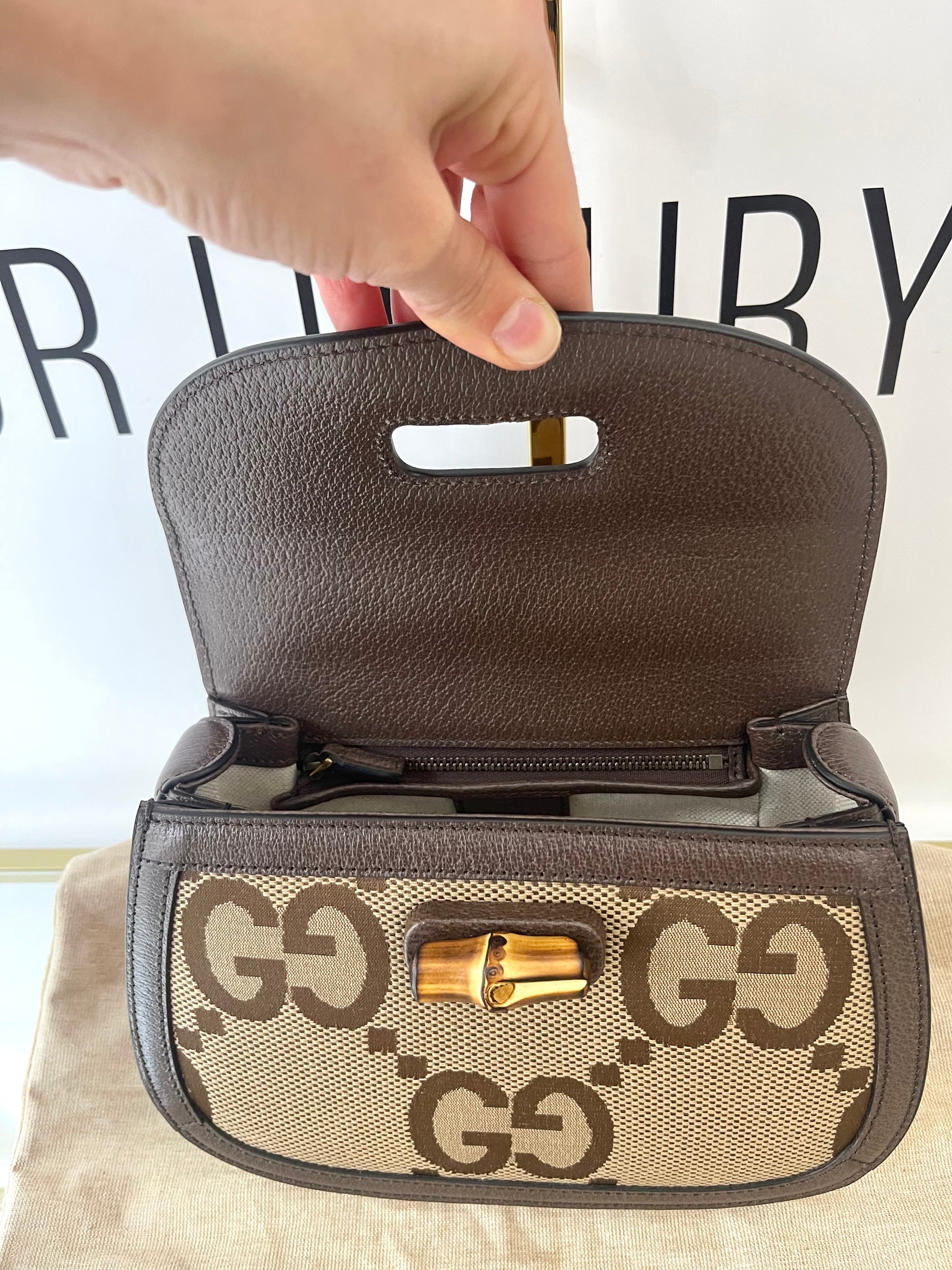 Borsa Bamboo 1947 Jumbo GG Gucci