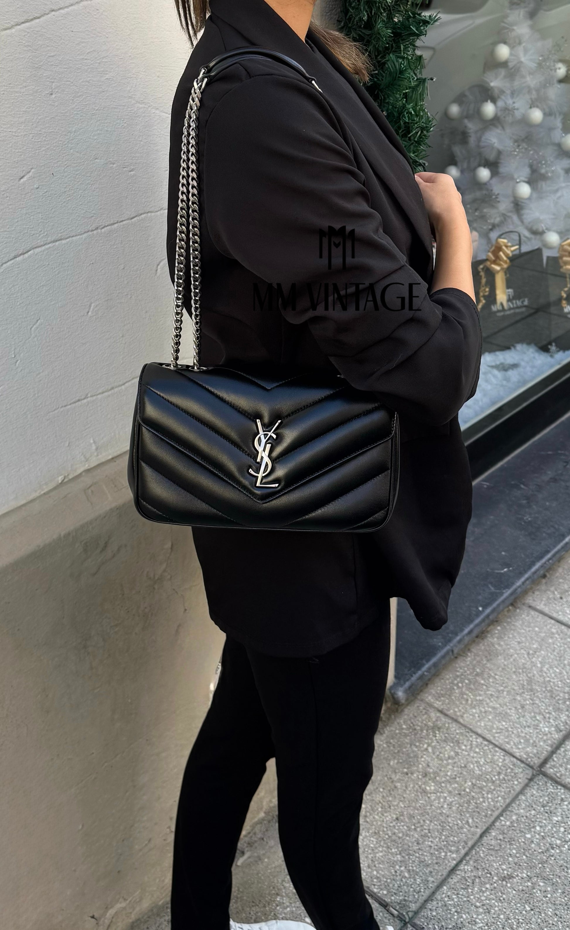 Borsa LouLou Small Hw argento Saint Laurent