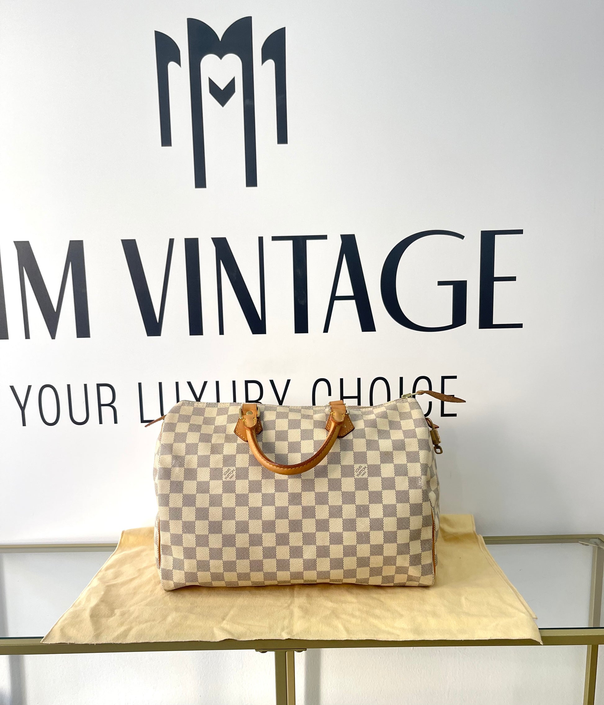 Borsa Speedy 35 Damier Azur Louis Vuitton