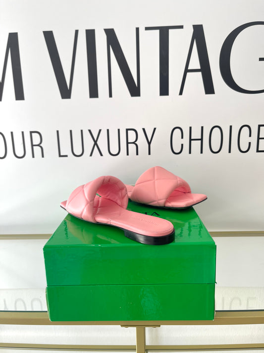 Sandali Flat Padded rosa Bottega Veneta