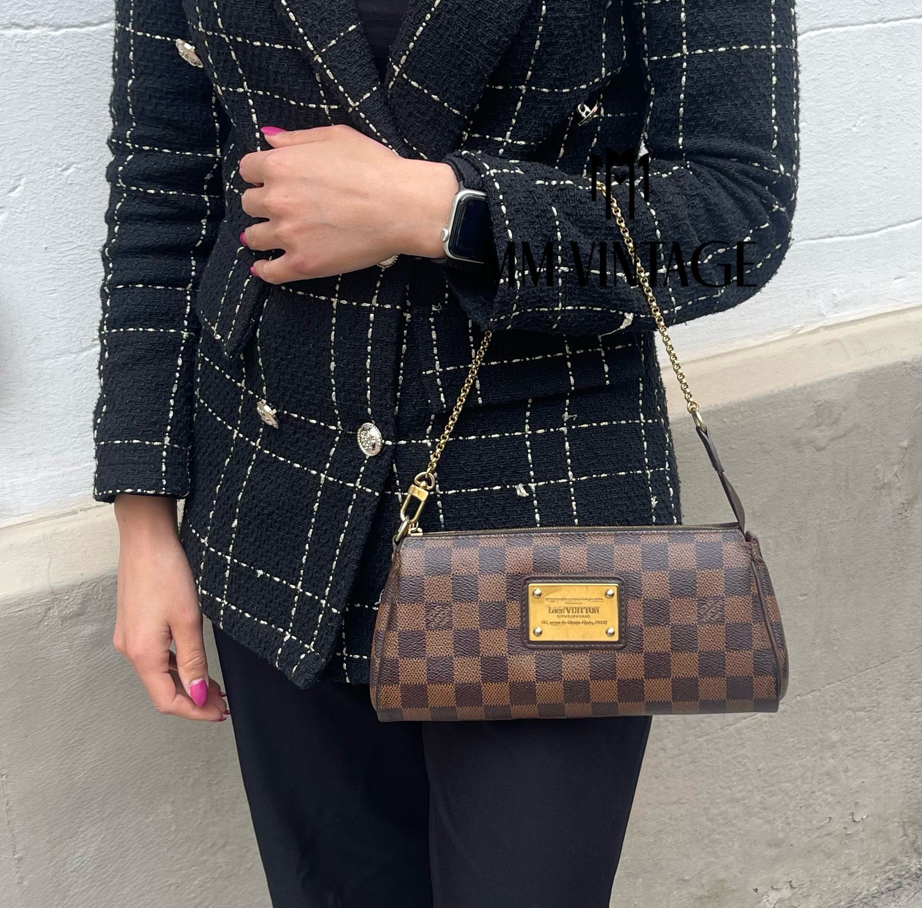 Borsa Eva Damier Ebène Louis Vuitton