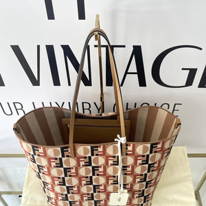 Borsa Shopping Roll Large Reversibile Fendi