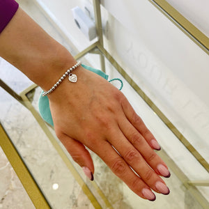 Bracciale Mini Bead cuore mini Tiffany