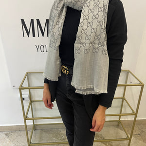 Stola GG in Lana e Seta reversibile Gucci