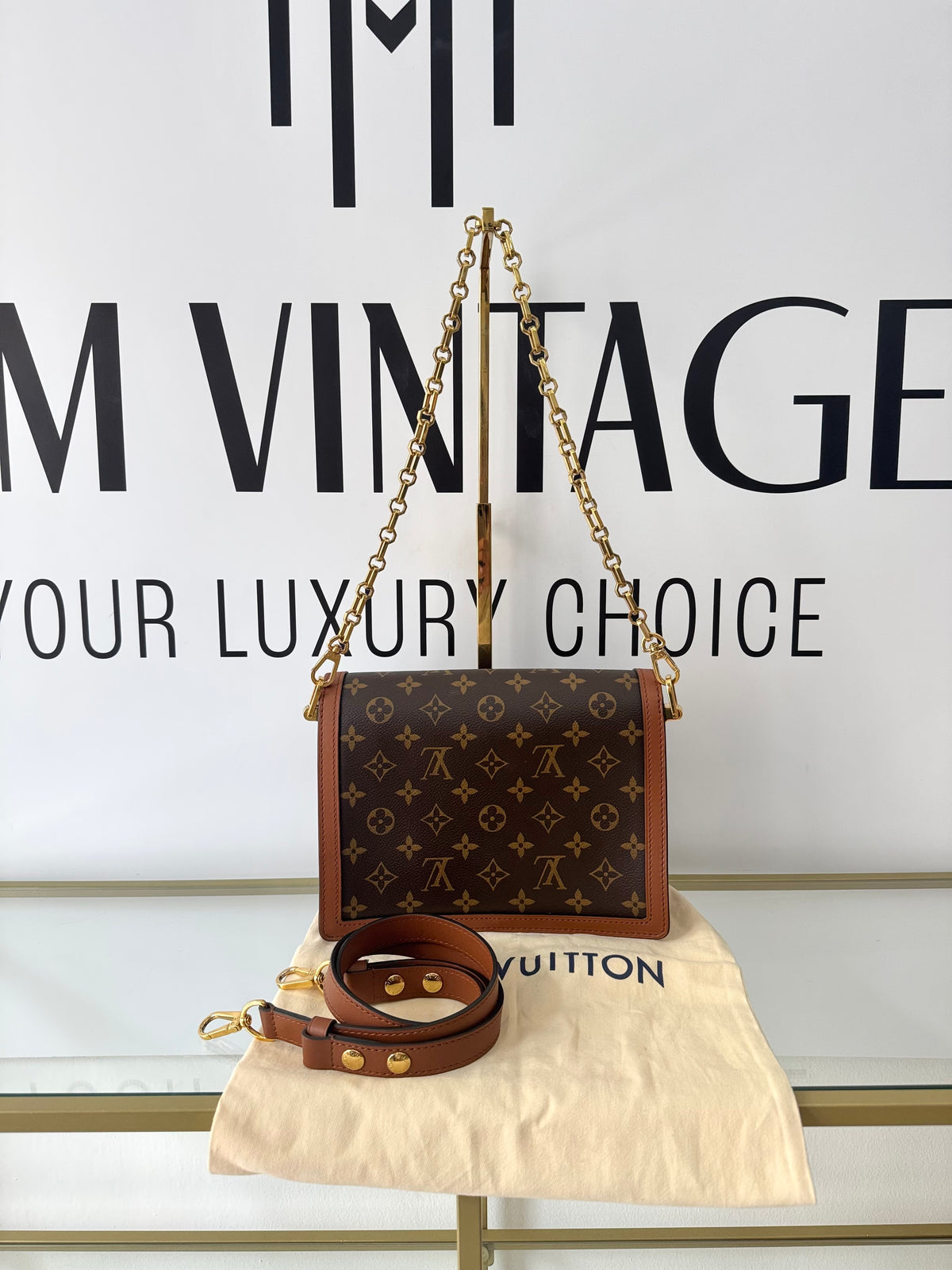 Borsa Dauphine MM Monogram/Monogram Reverse Louis Vuitton