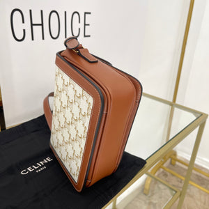 Borsa Teen Triomphe in tela Triomphe Celine
