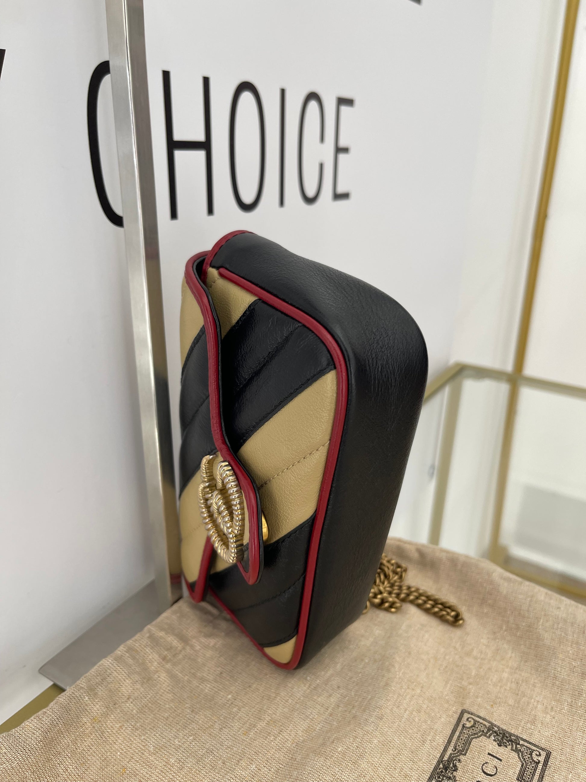 Borsa Mini Marmont GG Torchon Gucci