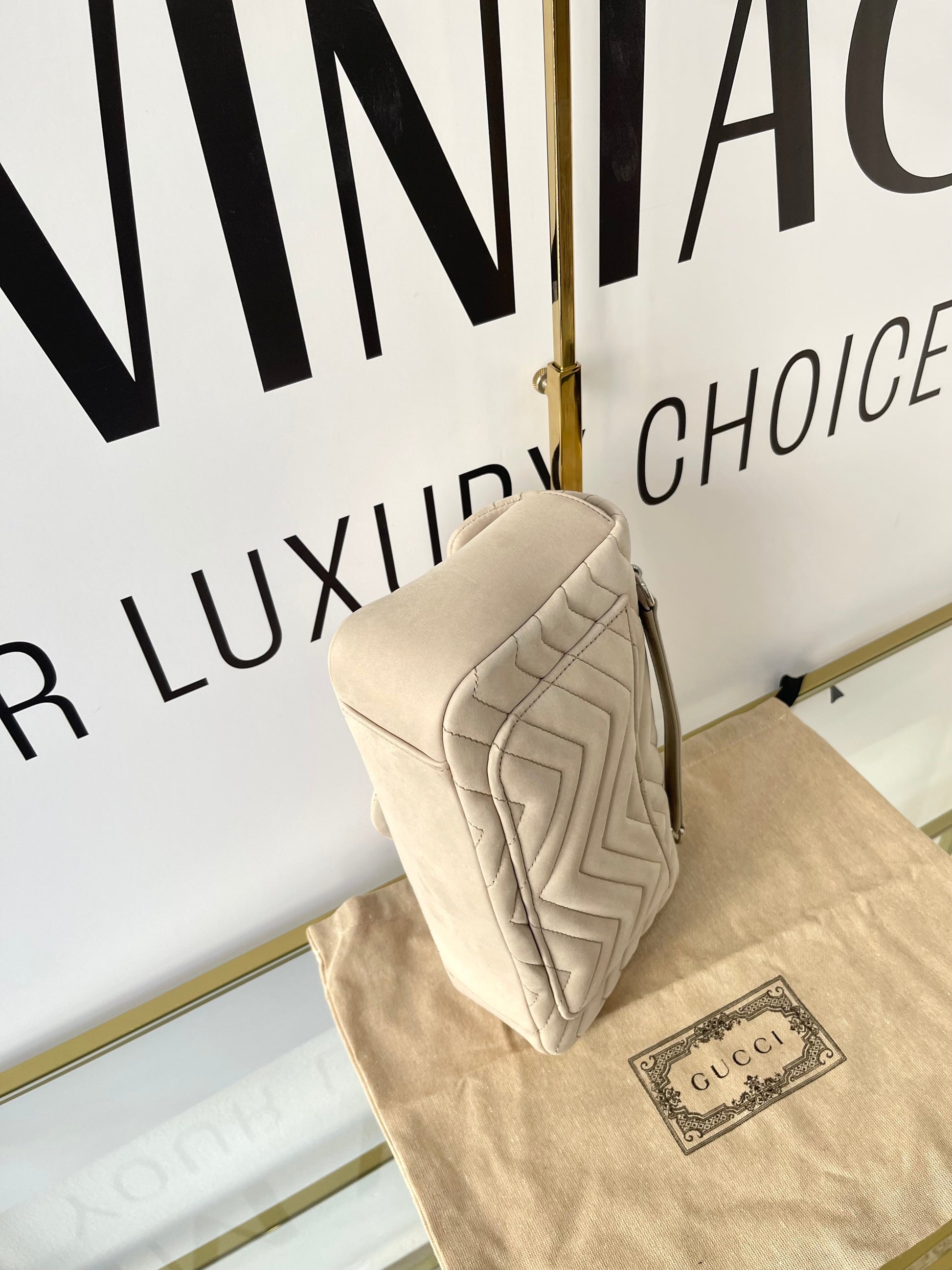 Borsa Marmont 26 GG in Nabuk Gucci