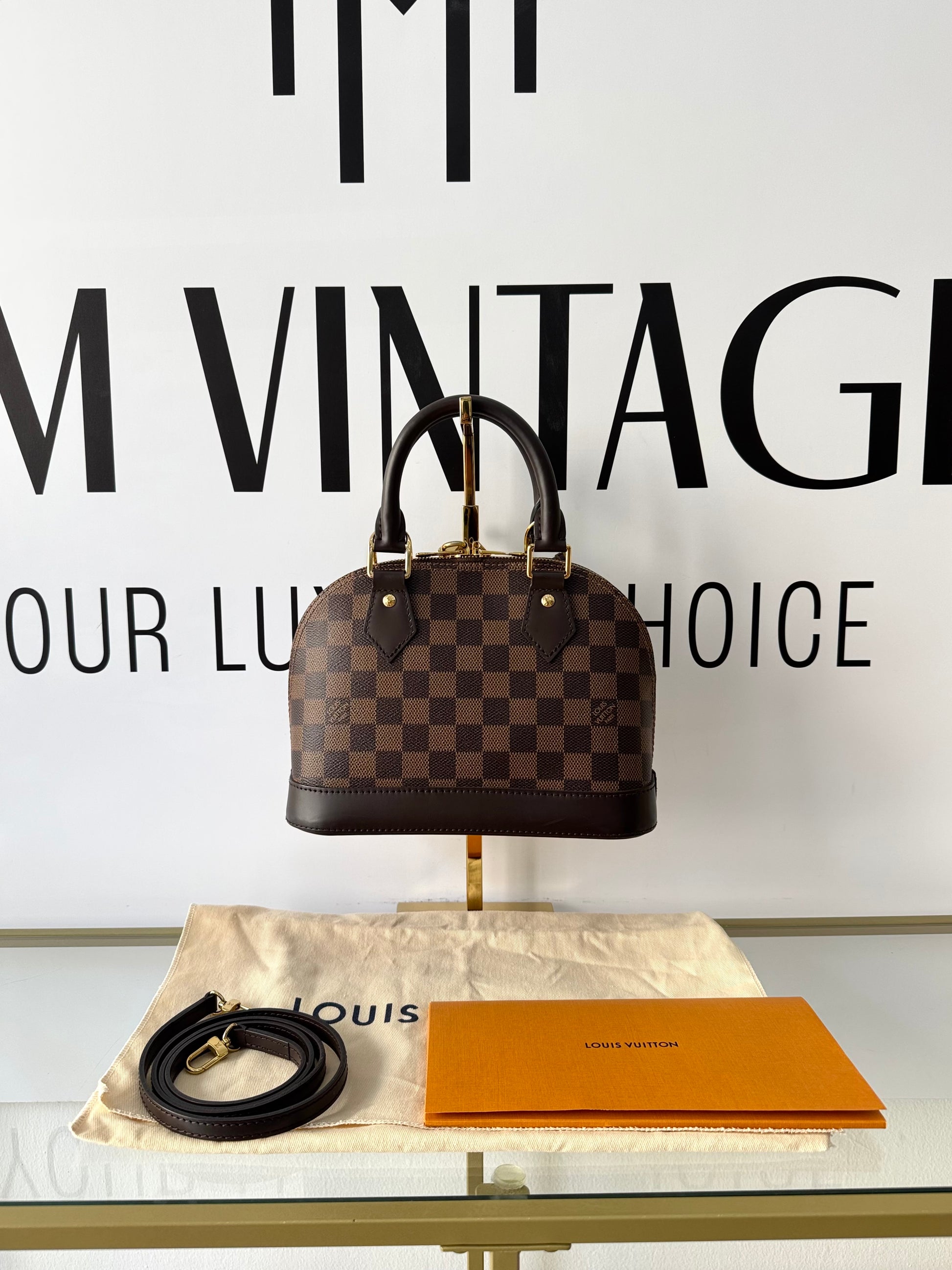 Borsa Alma BB Damier Ébène Louis Vuitton