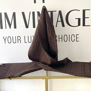 Sciarpa con motivo FF jacquard Fendi