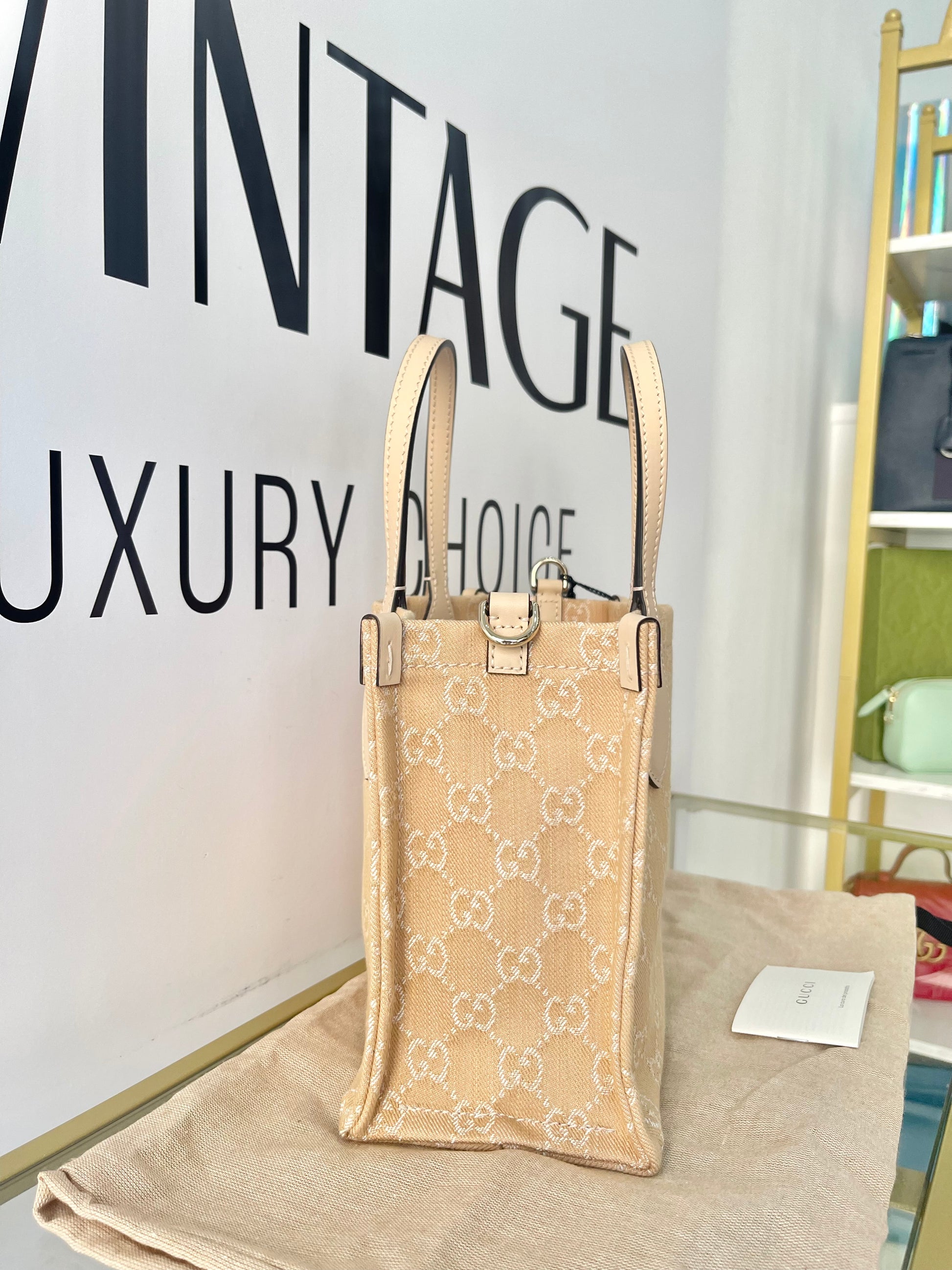Borsa Shopping Ophidia in denim Gucci
