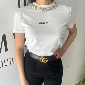 T-Shirt in cotone Miu Miu