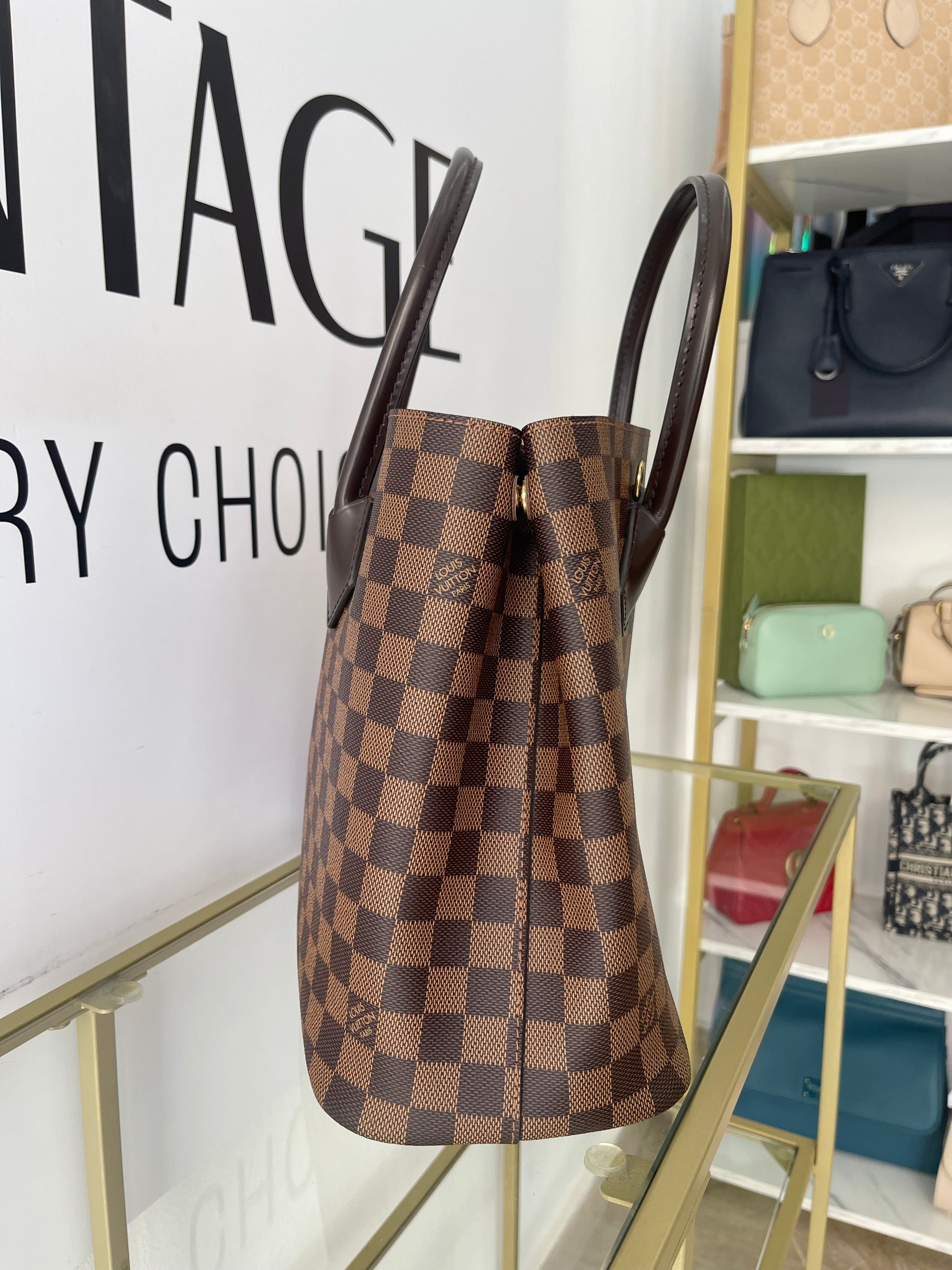 Borsa Kensington Damier Ebène Louis Vuitton