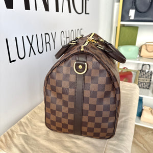 Borsa Speedy Bandoulière 35 Damier Ébène Louis Vuitton