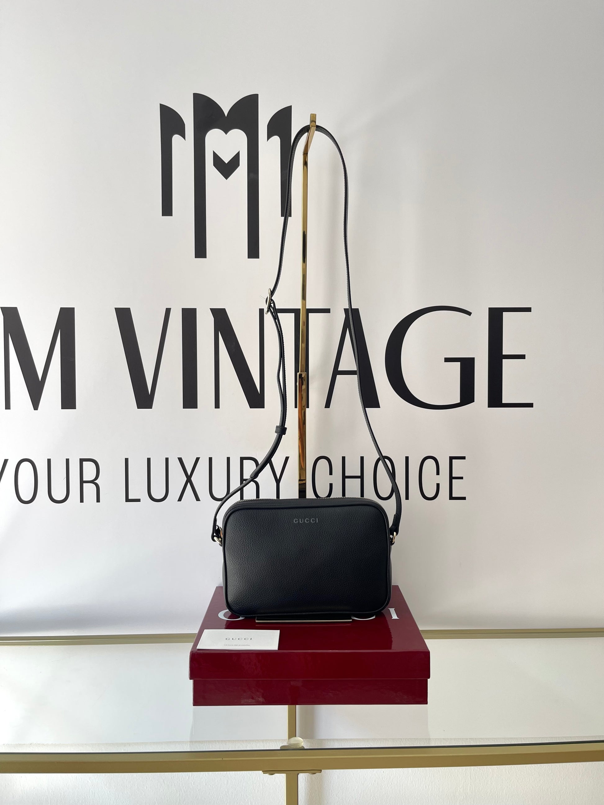 Borsa in pelle martellata Gucci