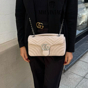 Borsa Marmont 26 GG in Nabuk Gucci