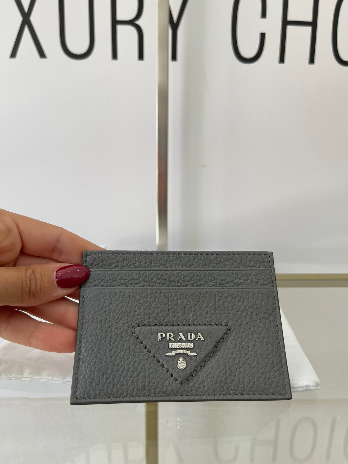 Portacarte in pelle Prada