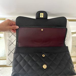 Borsa Timeless Jumbo hw oro caviar doppia patta Chanel