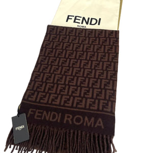 Sciarpa con motivo FF Jacquard Fendi