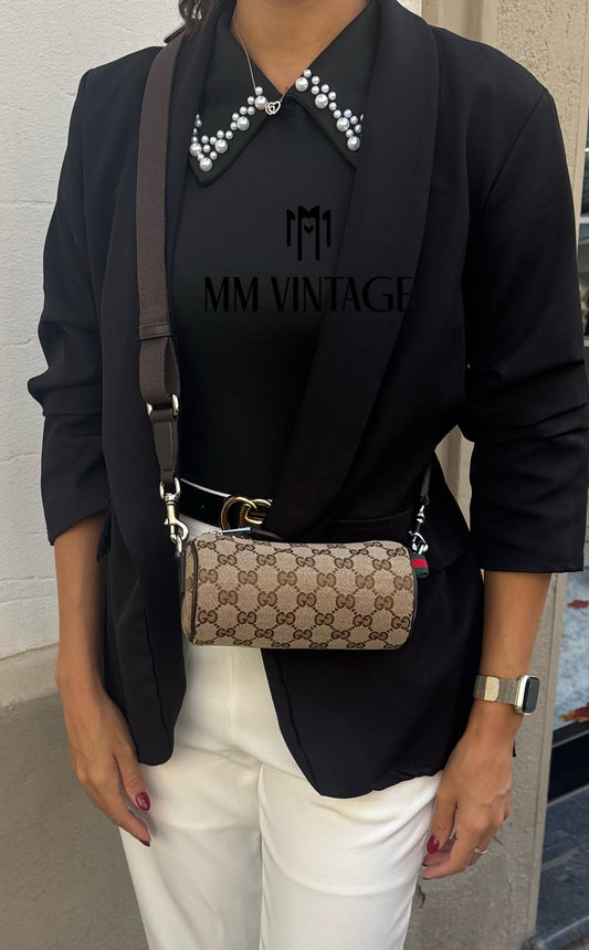 Borsa tracolla Cilindrica Mini GG Gucci
