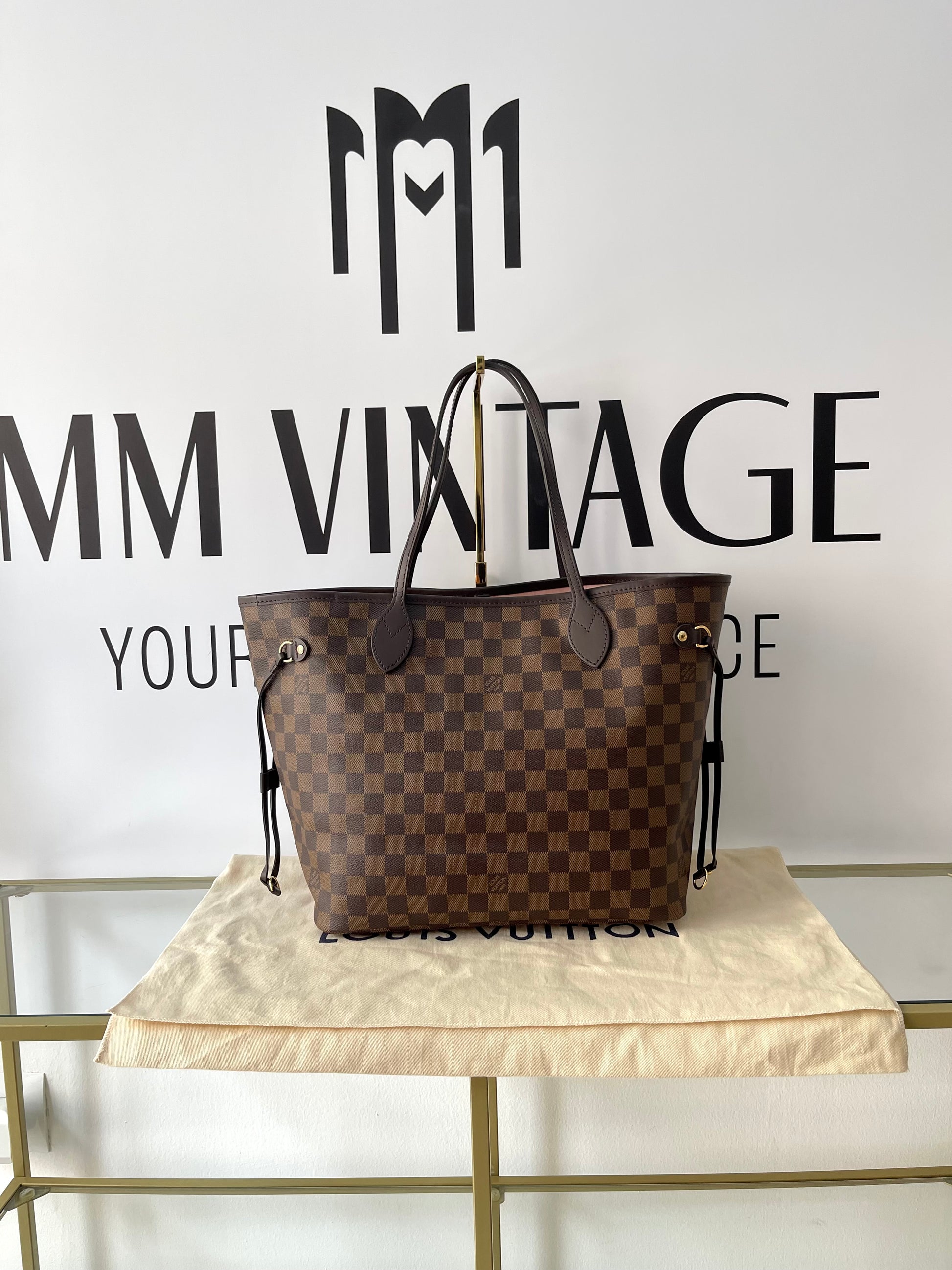 Borsa Neverfull MM Damier Ebène Louis Vuitton