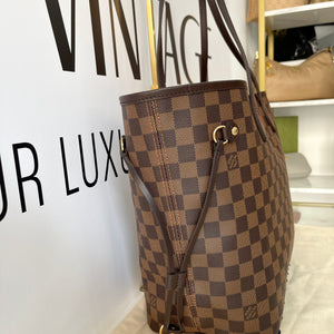 Borsa Neverfull MM Damier Ebène Louis Vuitton