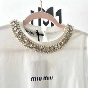 T-Shirt in cotone Miu Miu