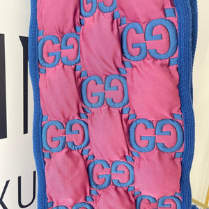Sciarpa GG Trapuntata rosa/blu Gucci