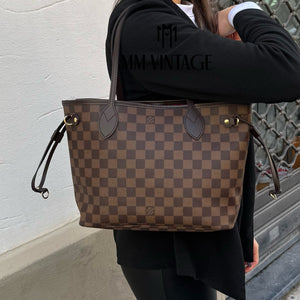 Borsa Neverfull PM Damier Ébène Louis Vuitton