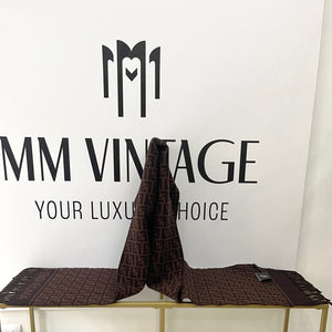 Sciarpa con motivo FF Jacquard Fendi