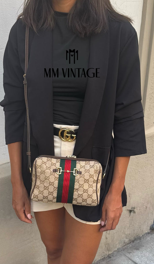 Borsa Camera Bag Horsebit Web Gucci
