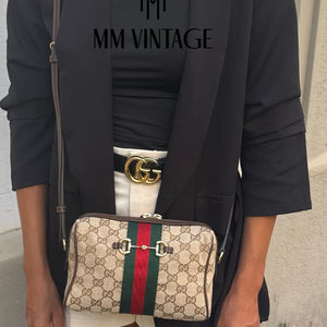Borsa Camera Bag Horsebit Web Gucci
