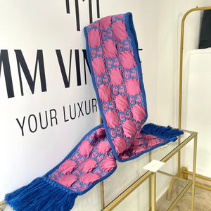 Sciarpa GG Trapuntata rosa/blu Gucci