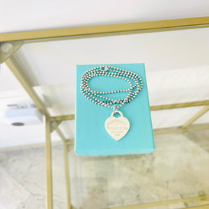 Collana a pallini cuore L Tiffany