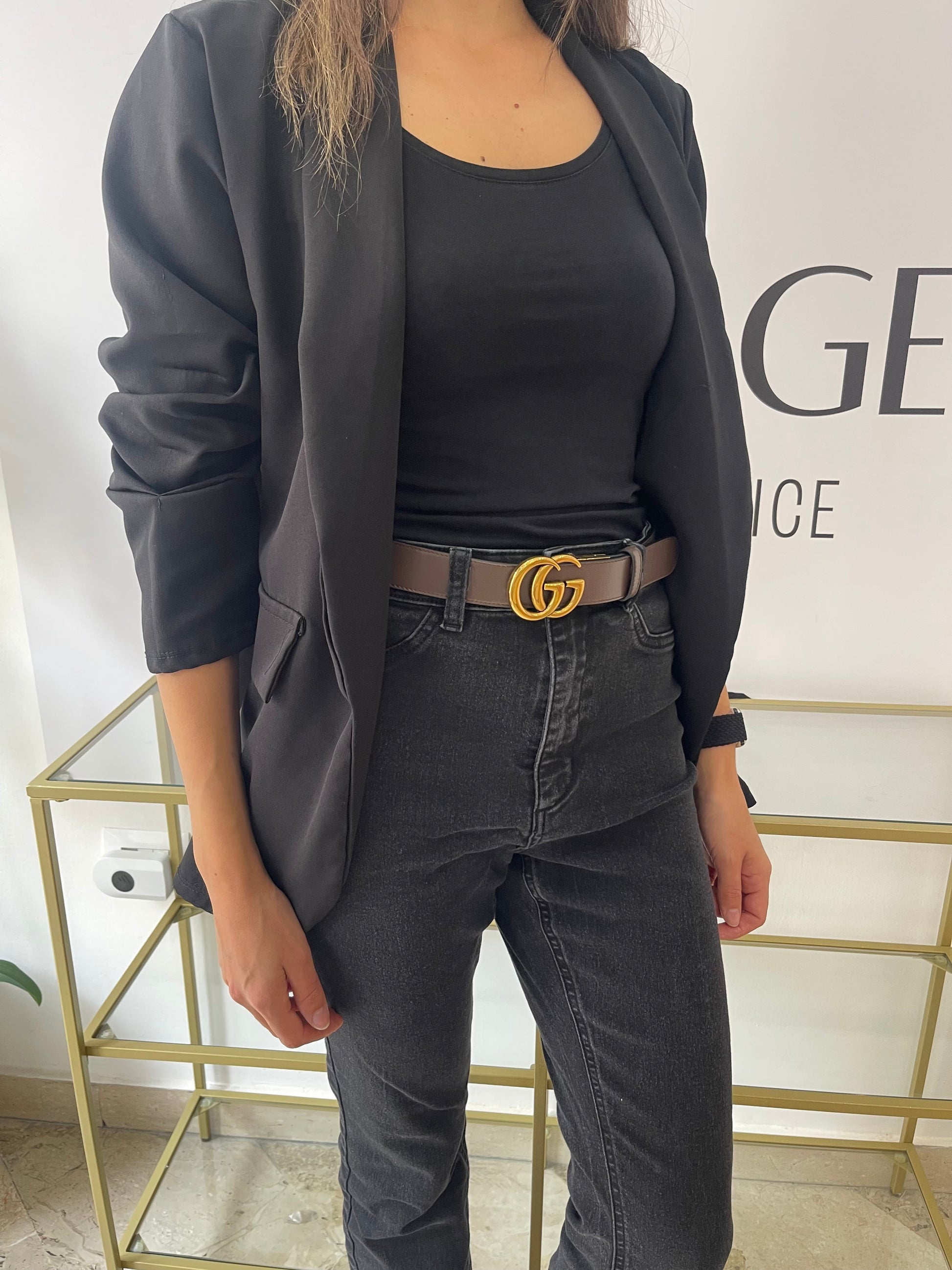 Cintura reversibile GG Marmont Supreme 3 cm Gucci