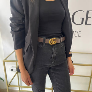 Cintura reversibile GG Marmont Supreme 3 cm Gucci