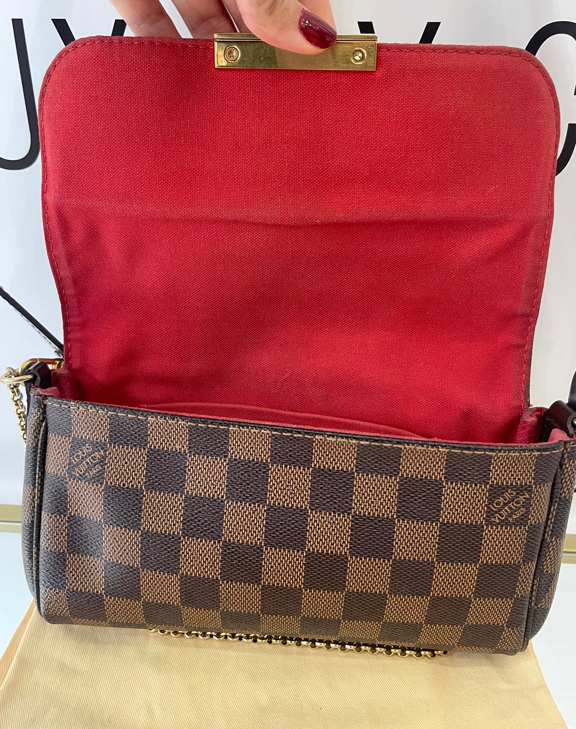 Borsa Favorite PM Damier Ébène Louis Vuitton