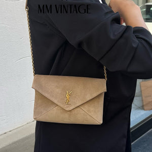 Pochette Cassandre in Suede Saint Laurent