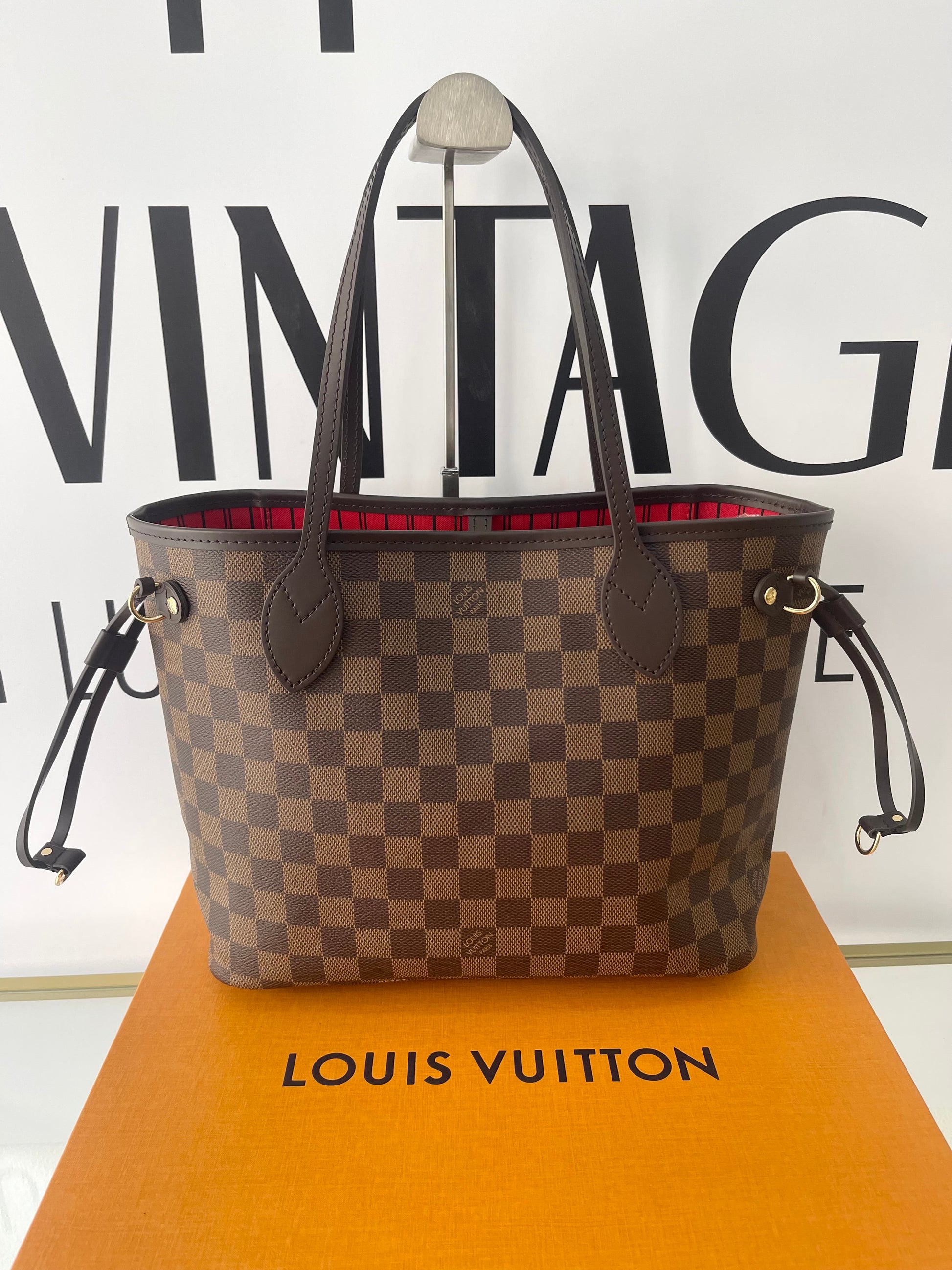 Borsa Neverfull PM Damier Ébène Louis Vuitton