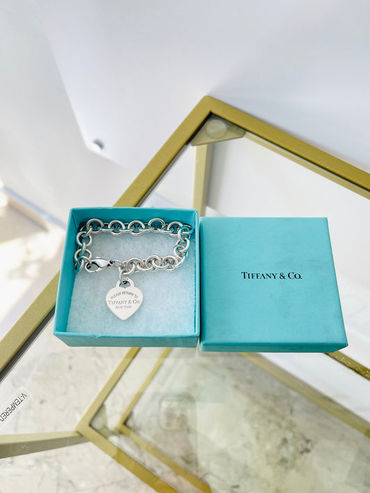 Bracciale a Maglie Cuore M Tiffany