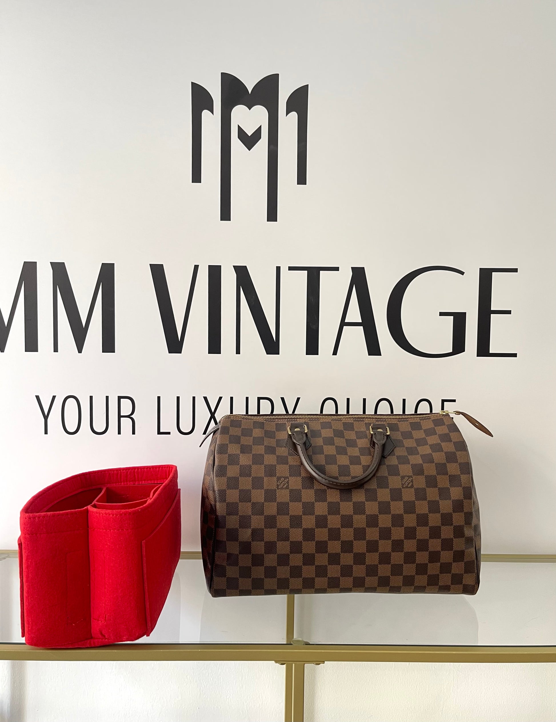 Borsa Speedy 35 Damier Ebène Louis Vuitton