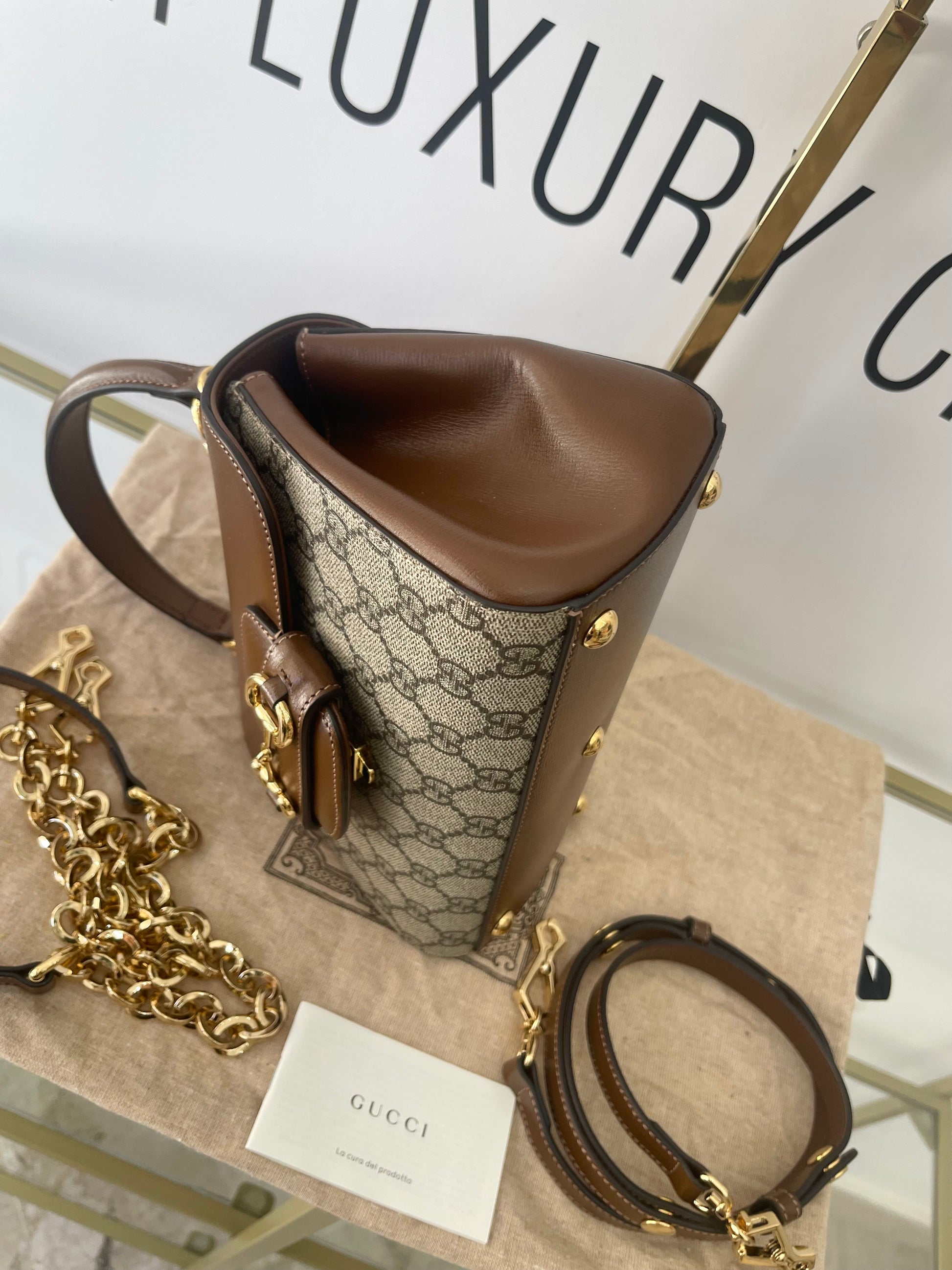Borsa Horsebit 1955 GG Supreme Gucci