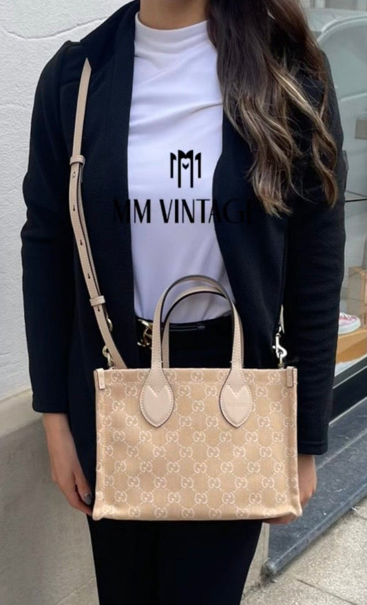 Borsa Shopping Ophidia in denim Gucci